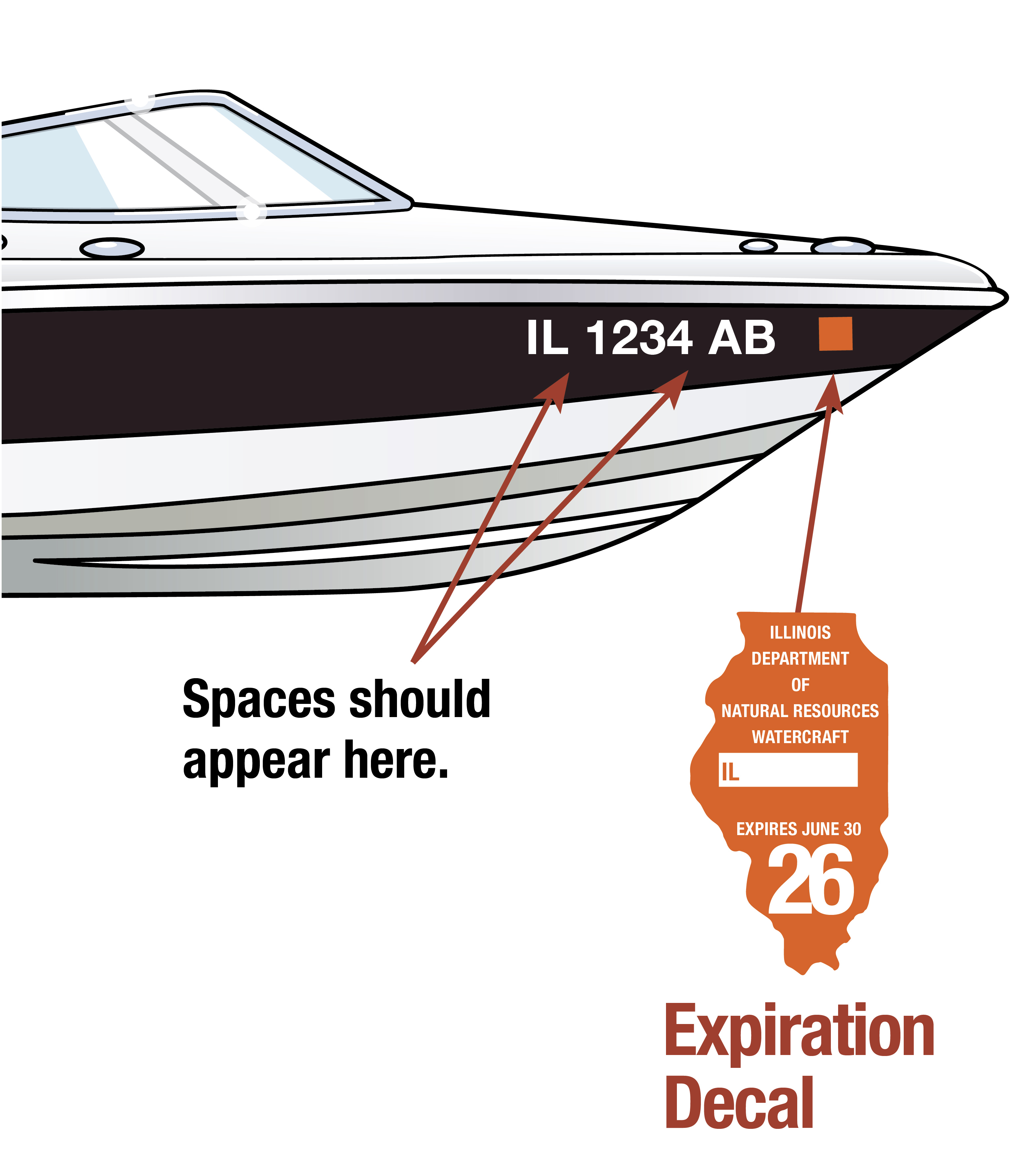 Illinois Boat Decal