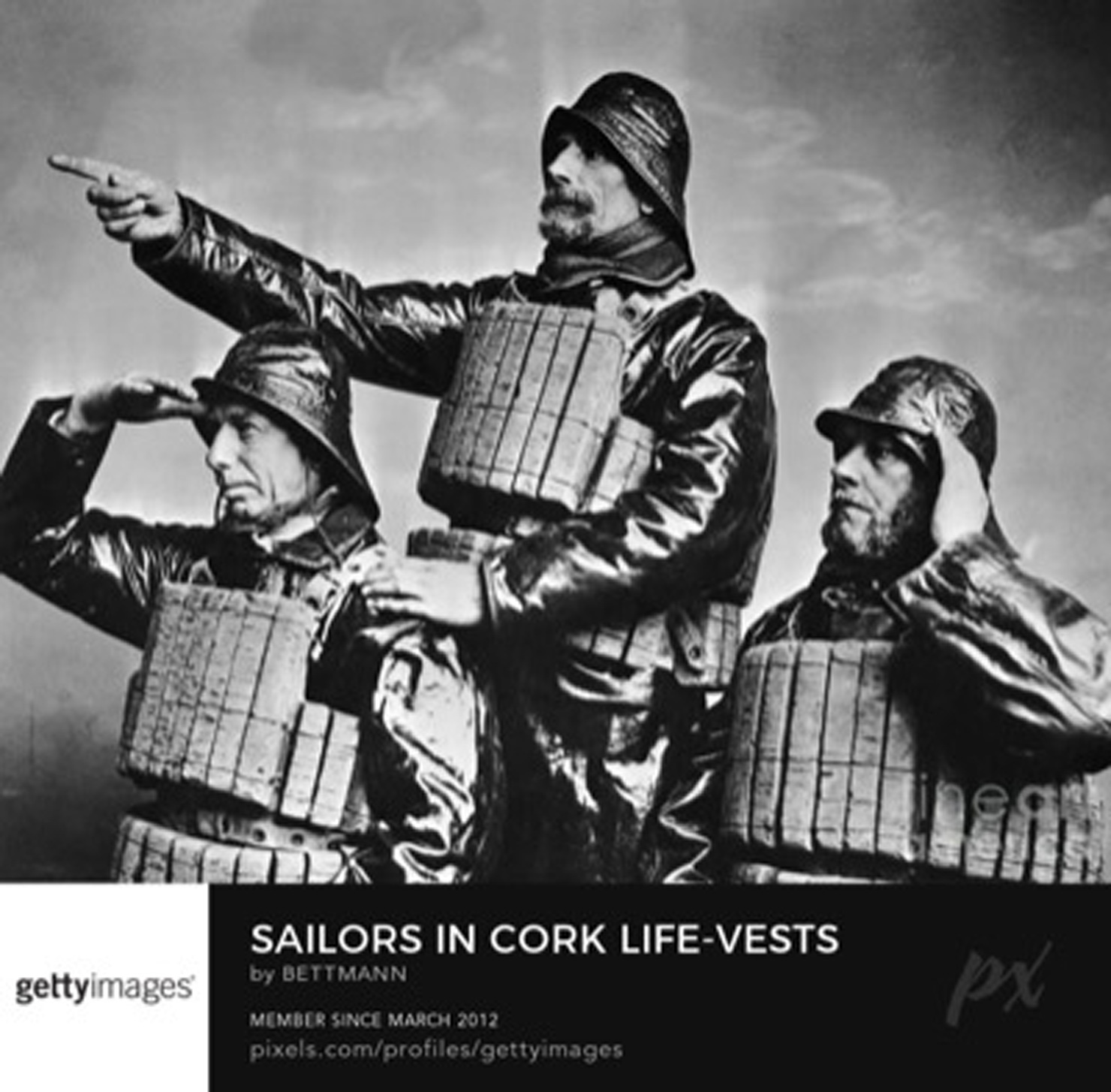 sailors in cork life vests