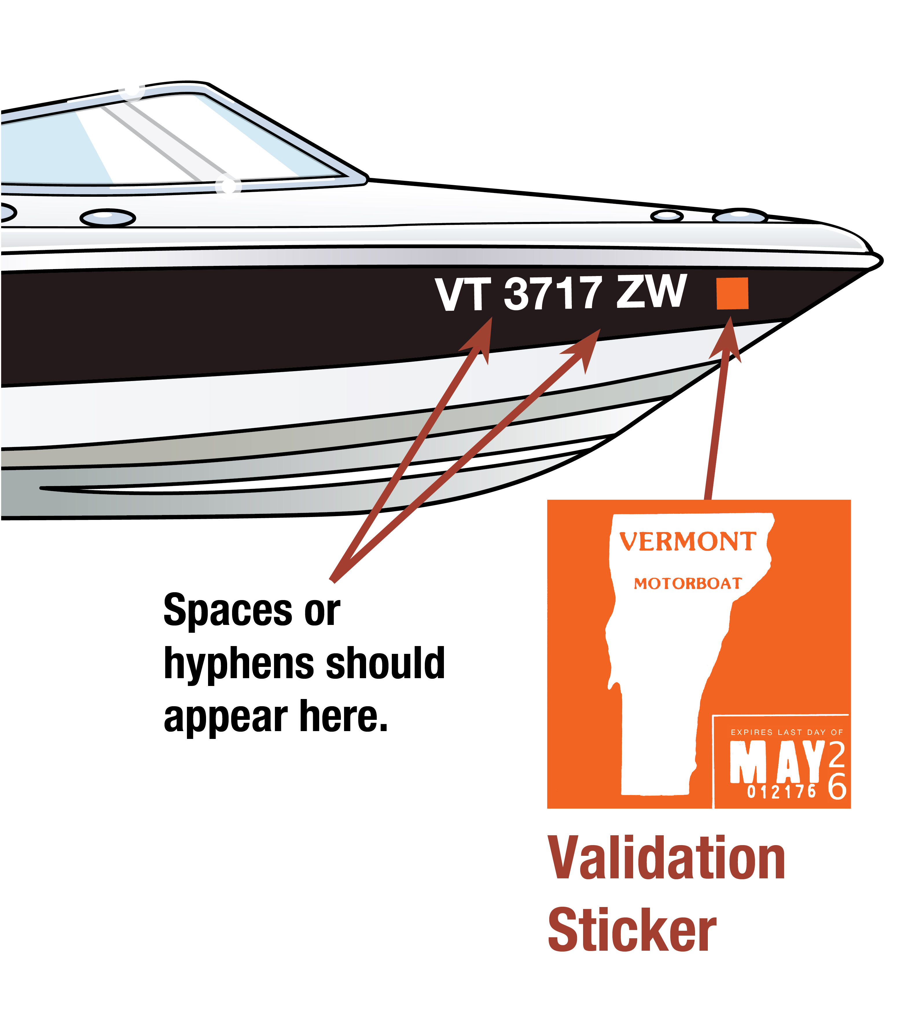 Vermont Boat Decal