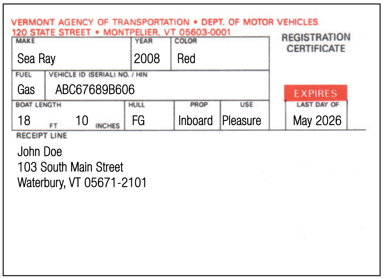 Certificate of Registration