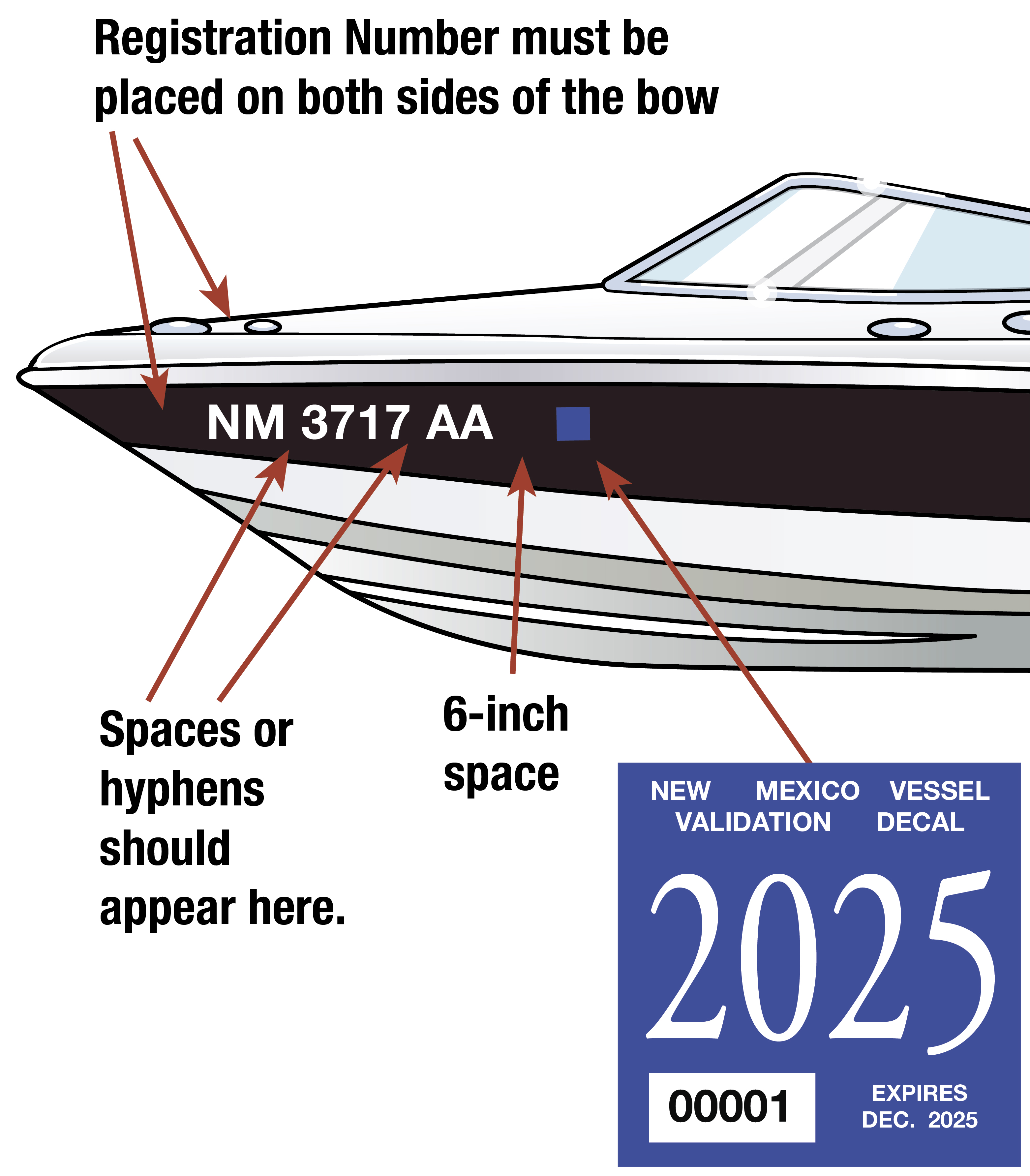 New Mexico Boat Decal